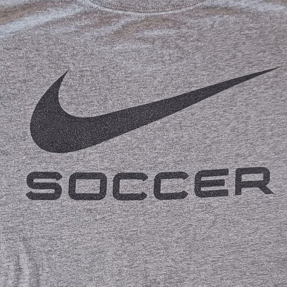 T Shirt Soccer Camp Academies Adult Size L Large Nike Gray Regular Fit - Picture 4 of 7